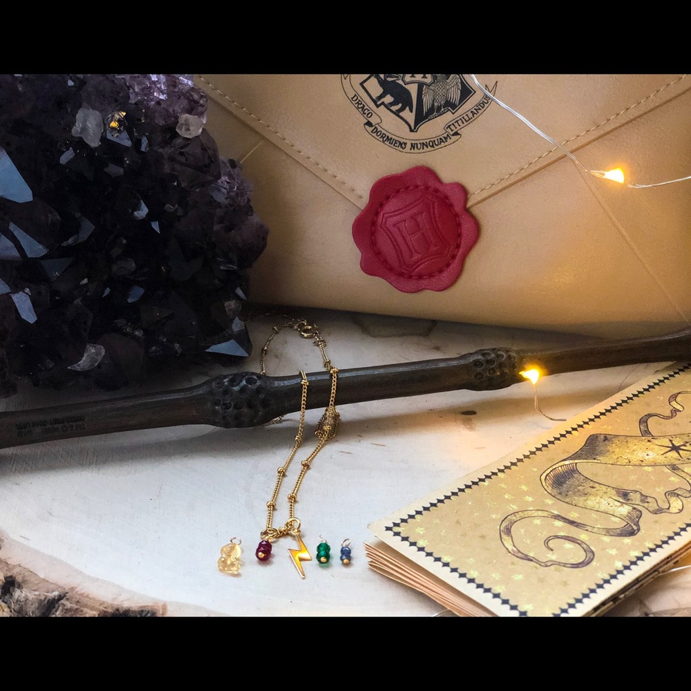 Harry Potter Inspired Necklace , Lightning Bolt